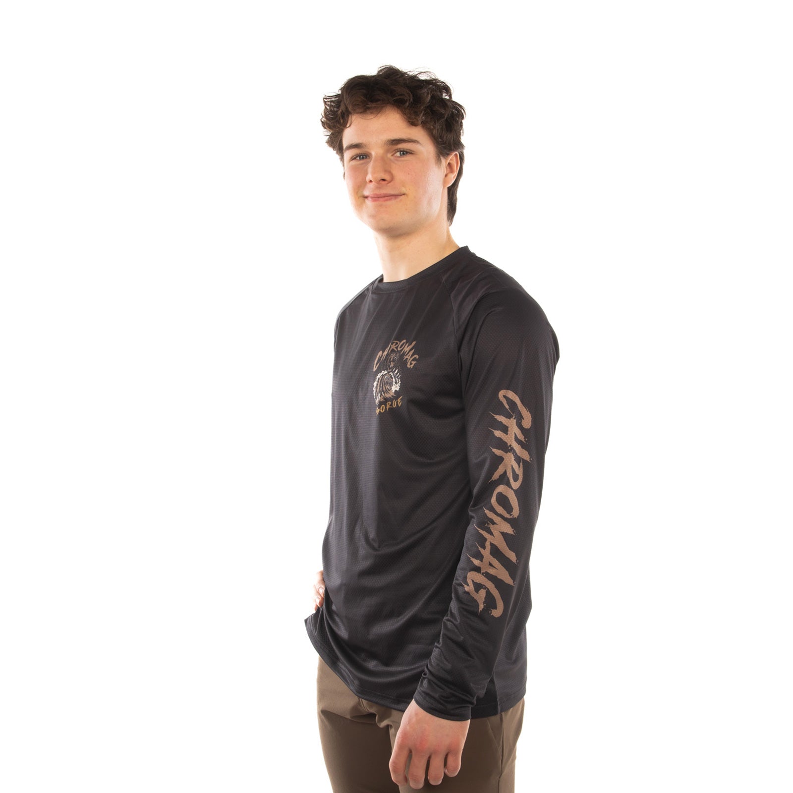 Model is 5' 8" wearing size Medium.