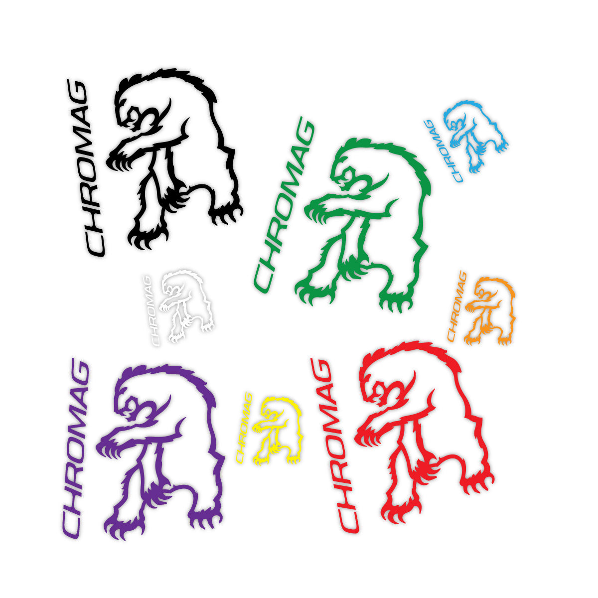 Chromag Bears Die Cut Stickers