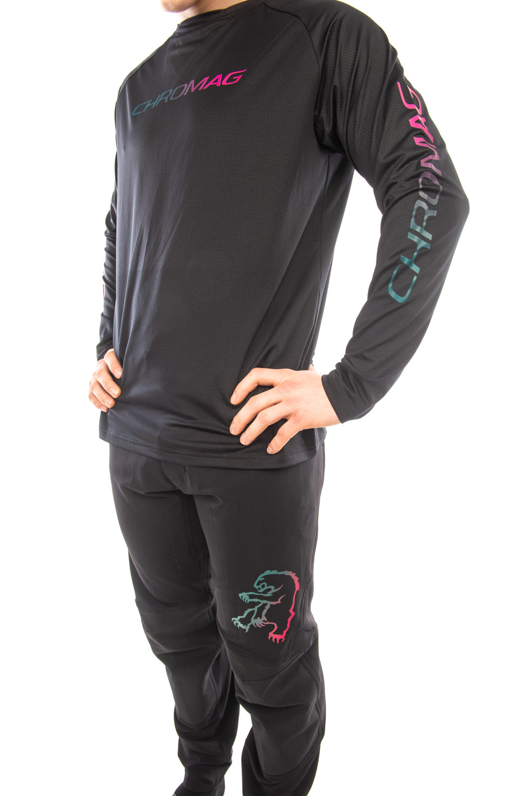 Model is 5&#39; 8&quot; wearing size Medium.